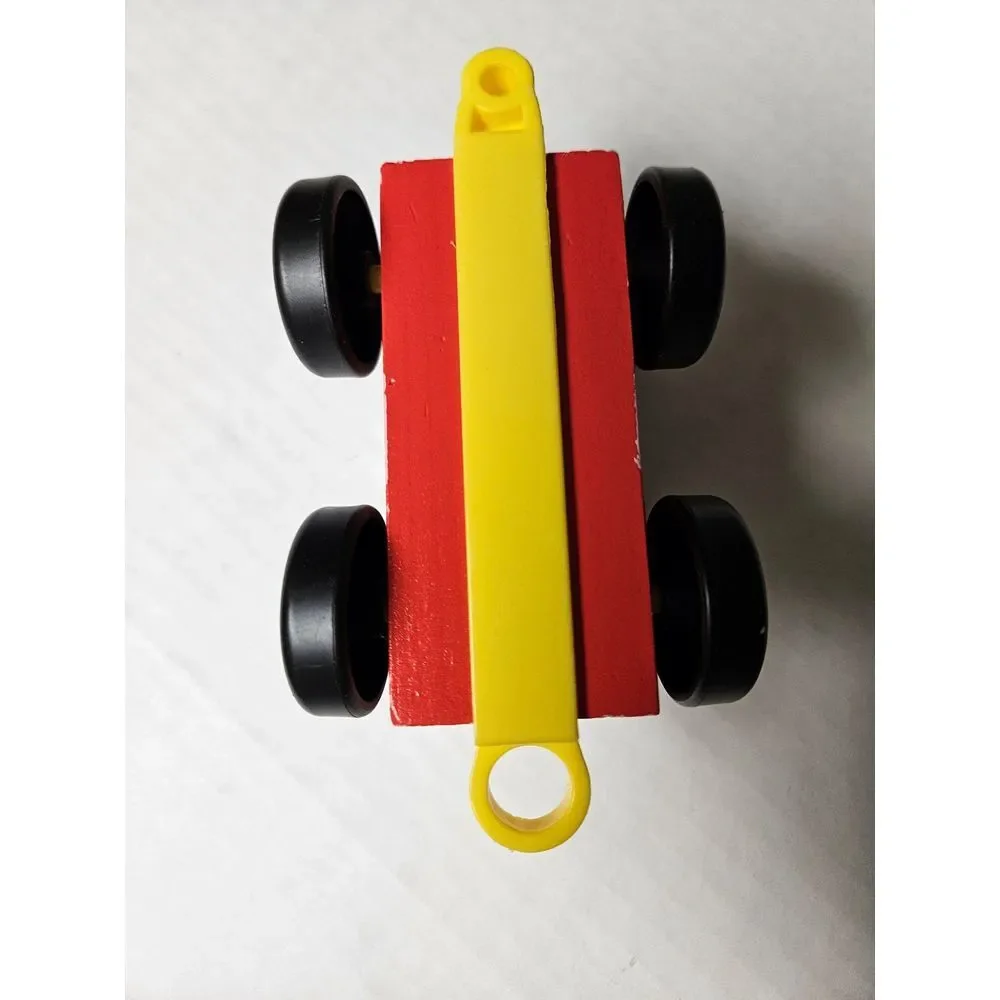 Melissa‎ and Doug Wooden Train Engine Mickey Mouse Replacement Parts Red Car